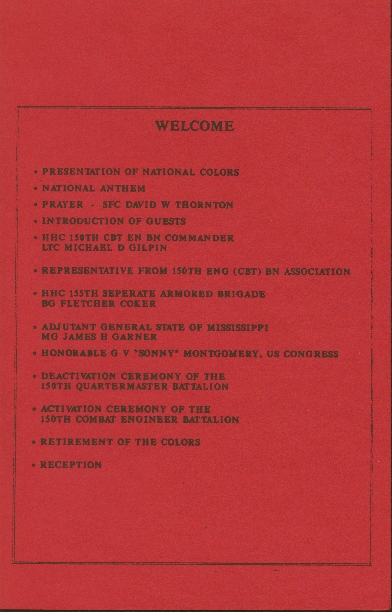 Activation Ceremony Brochure